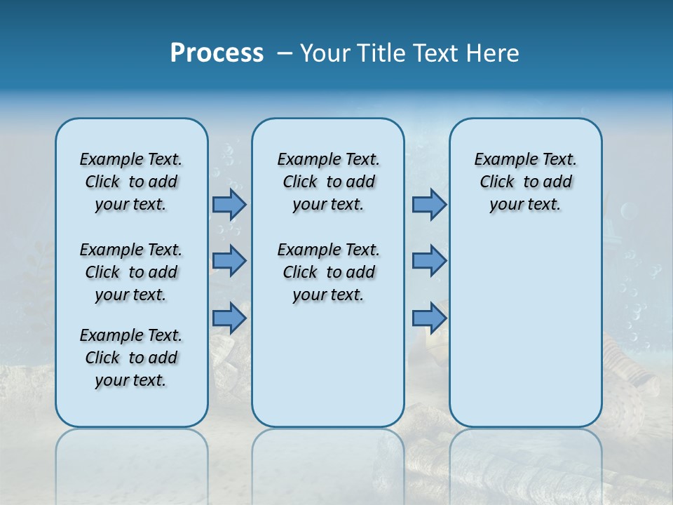 Zatopiony Ocean Pos PowerPoint Template