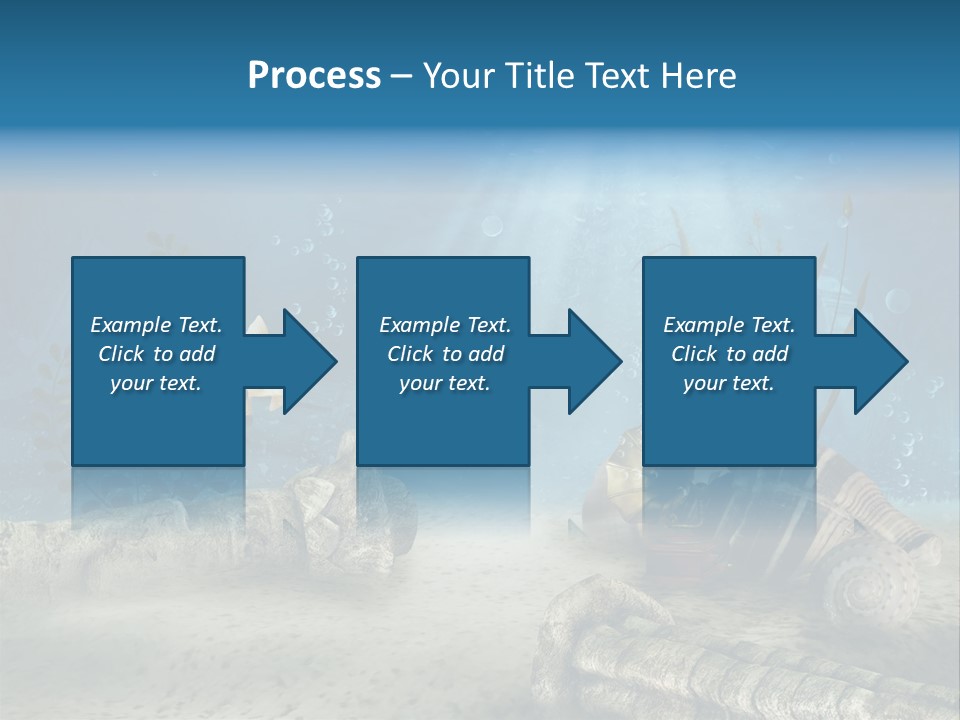 Zatopiony Ocean Pos PowerPoint Template