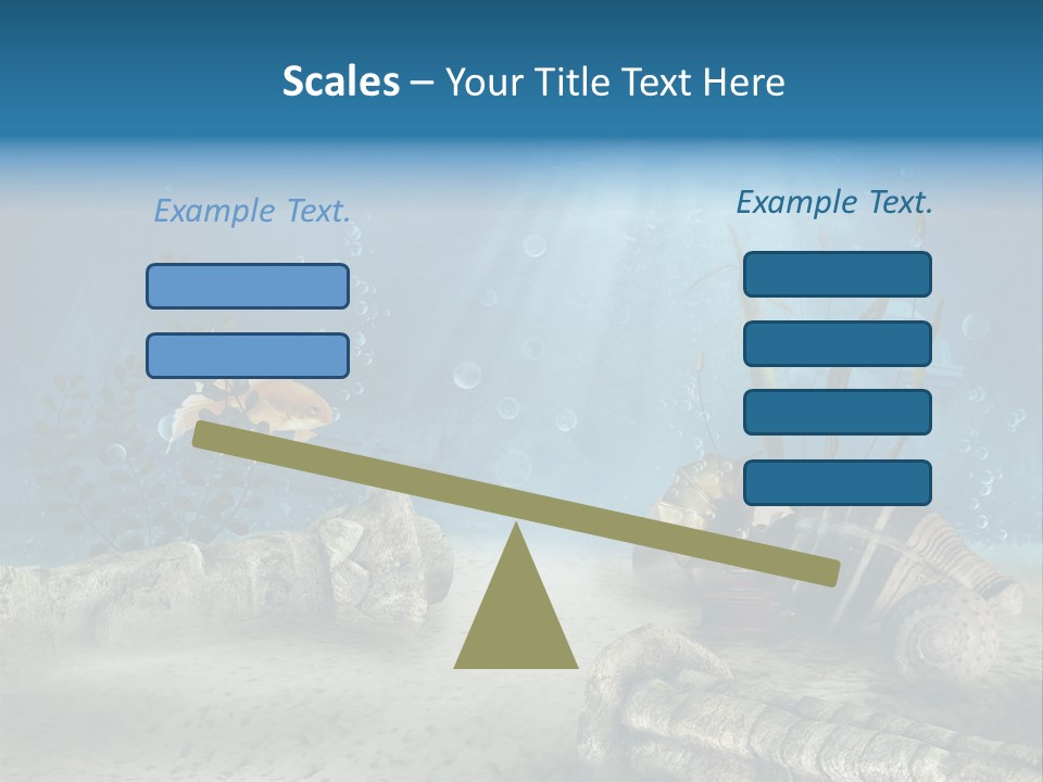 Zatopiony Ocean Pos PowerPoint Template