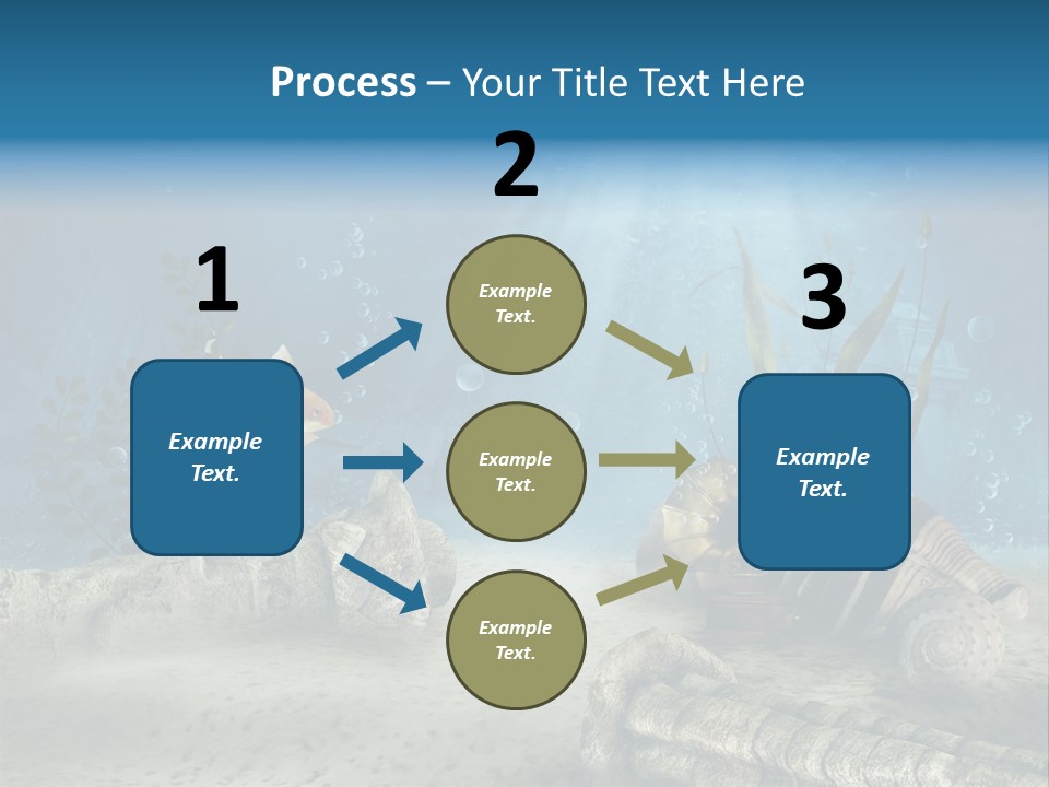 Zatopiony Ocean Pos PowerPoint Template