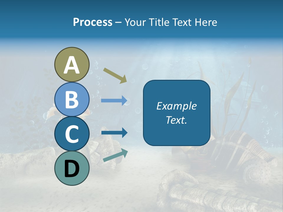Zatopiony Ocean Pos PowerPoint Template