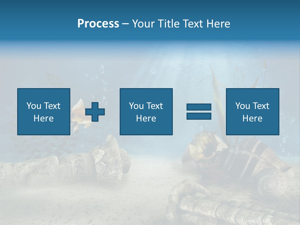 Zatopiony Ocean Pos PowerPoint Template
