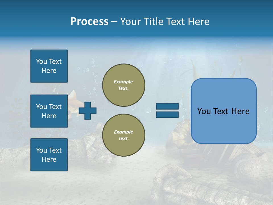 Zatopiony Ocean Pos PowerPoint Template