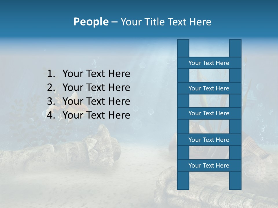 Zatopiony Ocean Pos PowerPoint Template