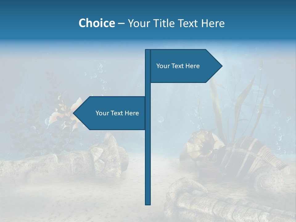 Zatopiony Ocean Pos PowerPoint Template