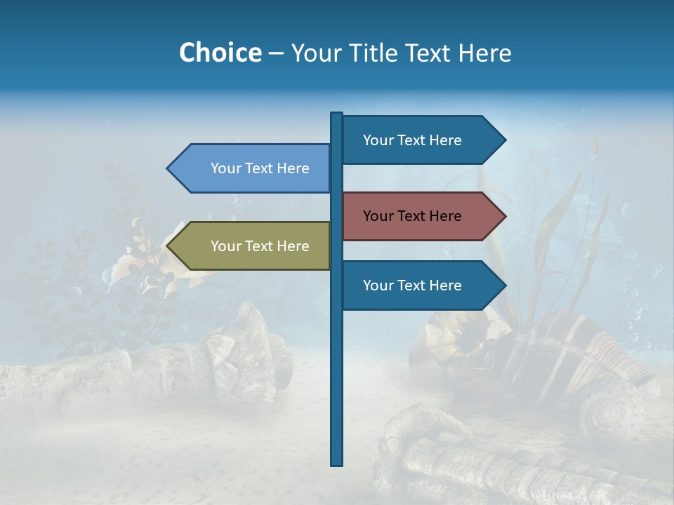 Zatopiony Ocean Pos PowerPoint Template