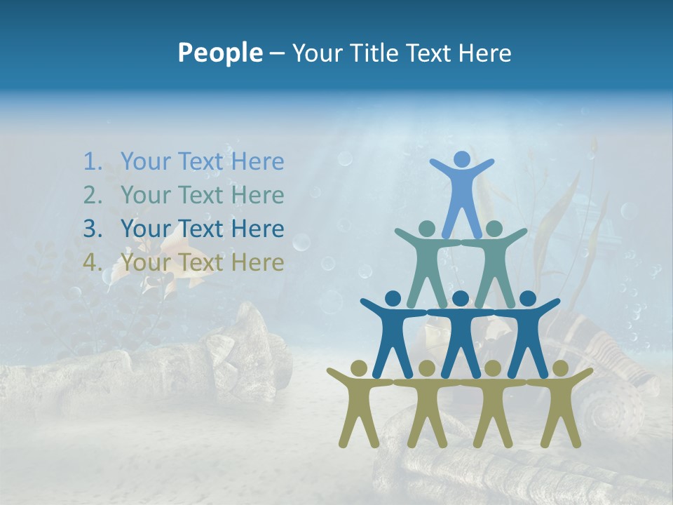 Zatopiony Ocean Pos PowerPoint Template