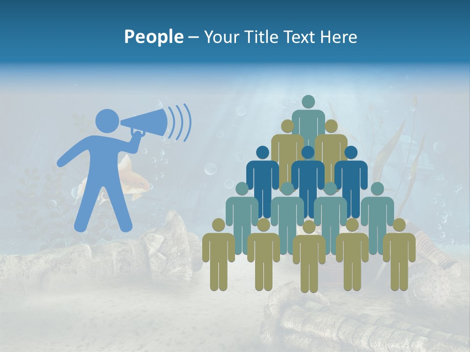 Zatopiony Ocean Pos PowerPoint Template