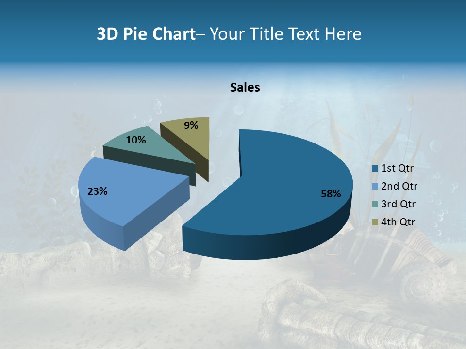 Zatopiony Ocean Pos PowerPoint Template