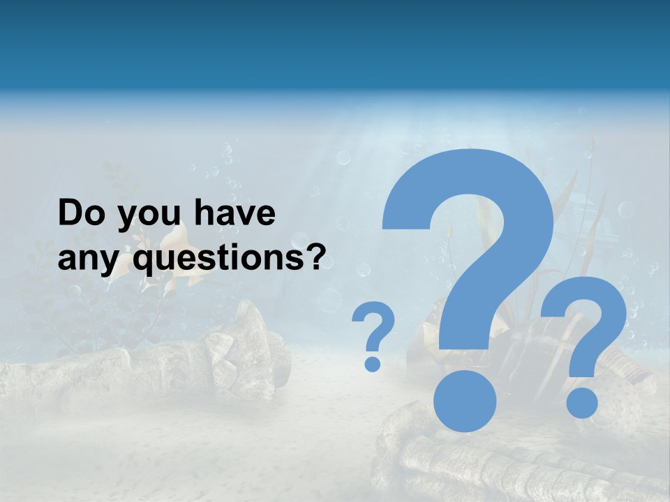 Zatopiony Ocean Pos PowerPoint Template