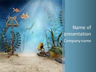 Fantasy Piasek Muzyczny PowerPoint Template