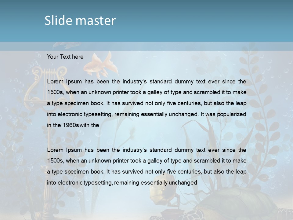 Fantasy Piasek Muzyczny PowerPoint Template