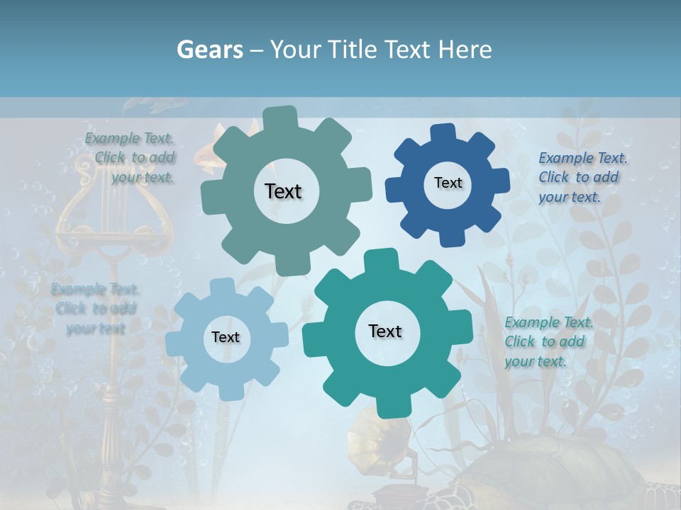 Fantasy Piasek Muzyczny PowerPoint Template