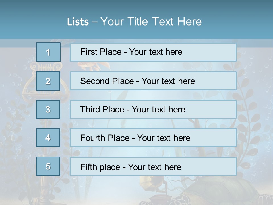 Fantasy Piasek Muzyczny PowerPoint Template