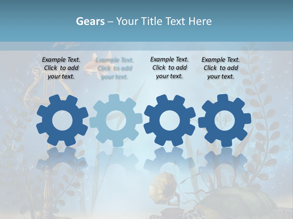 Fantasy Piasek Muzyczny PowerPoint Template