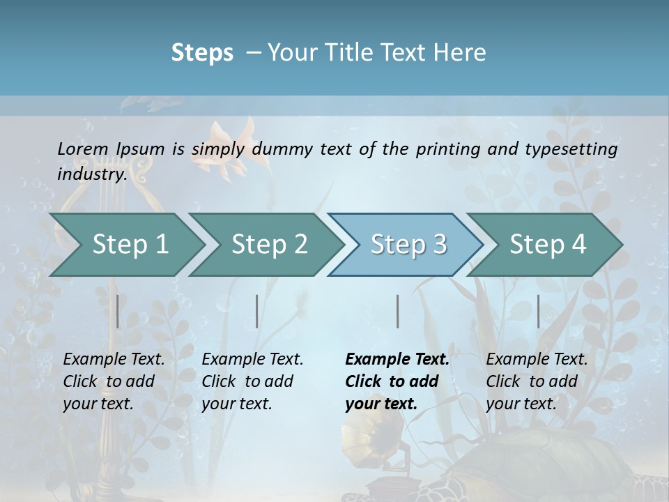 Fantasy Piasek Muzyczny PowerPoint Template