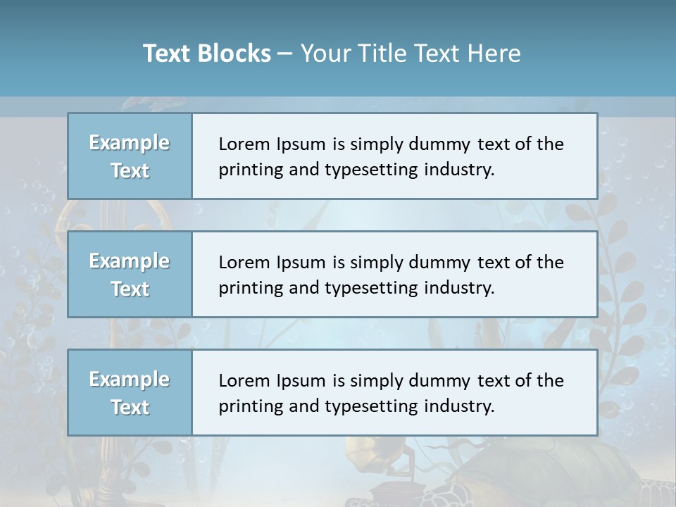 Fantasy Piasek Muzyczny PowerPoint Template