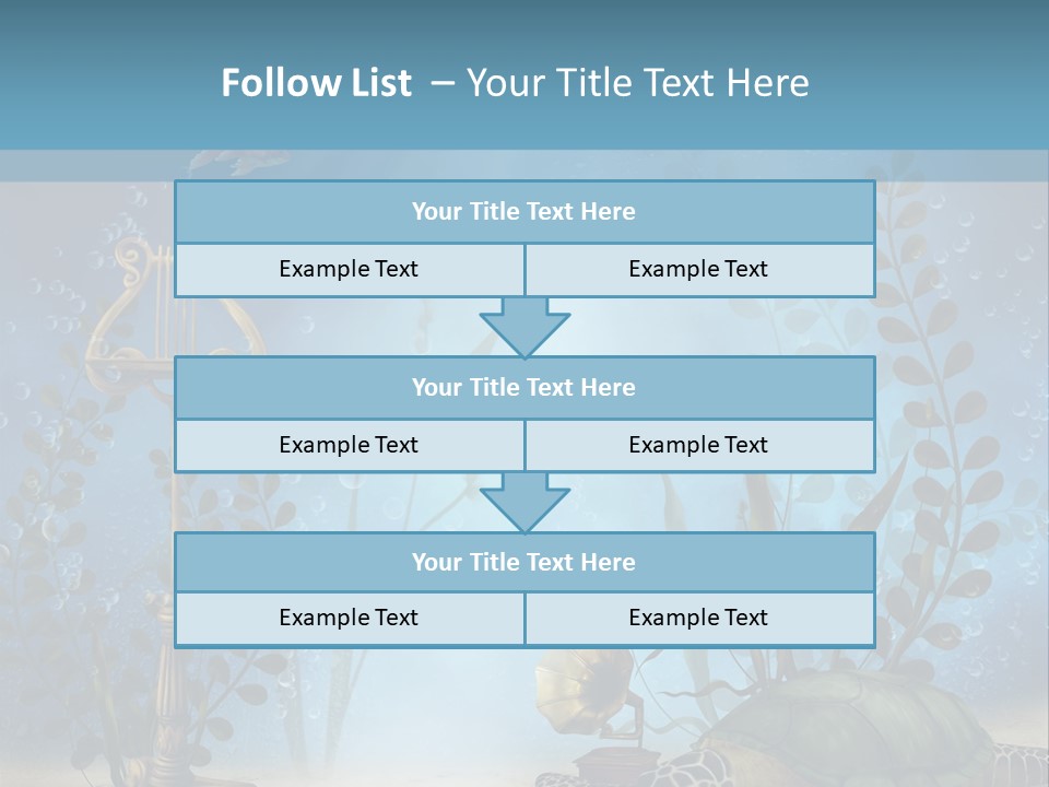 Fantasy Piasek Muzyczny PowerPoint Template