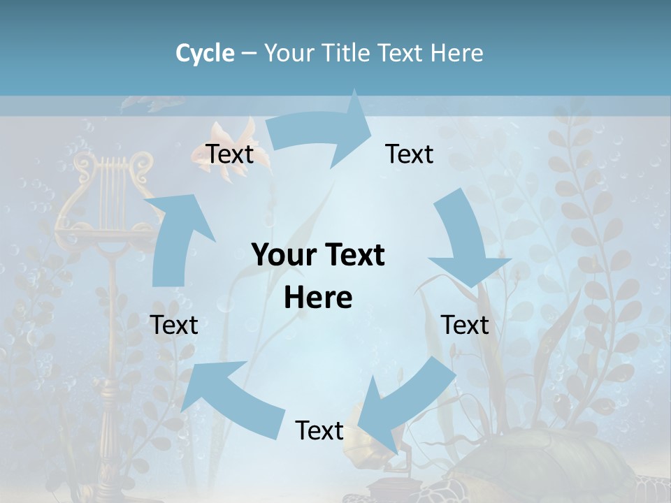 Fantasy Piasek Muzyczny PowerPoint Template