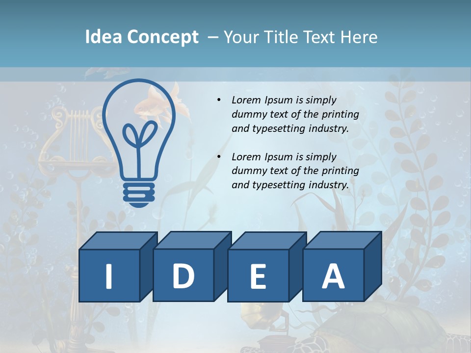 Fantasy Piasek Muzyczny PowerPoint Template