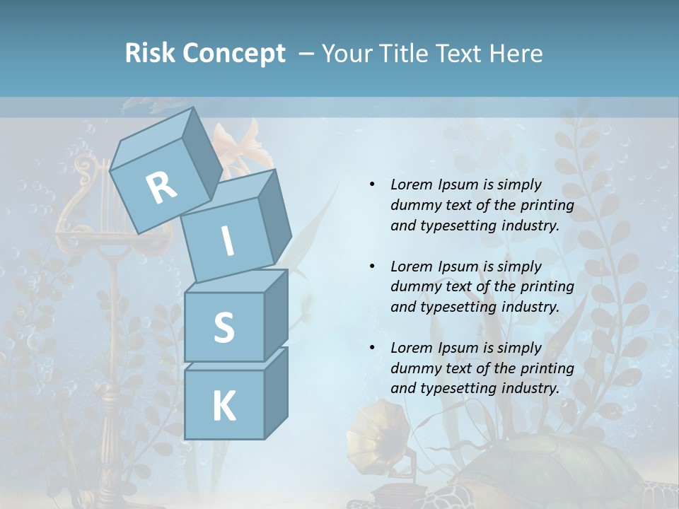 Fantasy Piasek Muzyczny PowerPoint Template