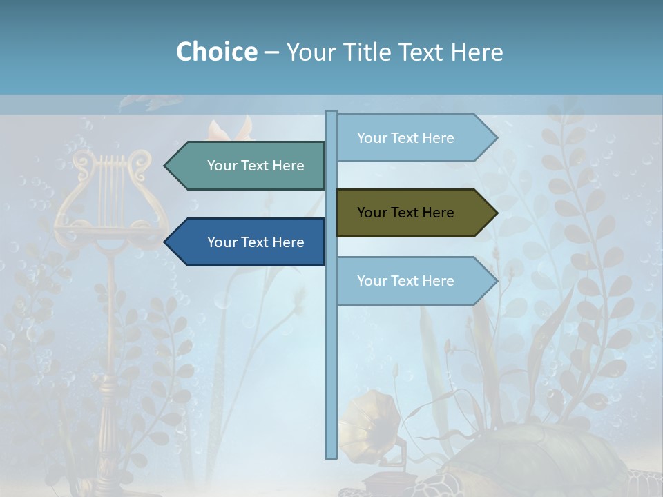 Fantasy Piasek Muzyczny PowerPoint Template