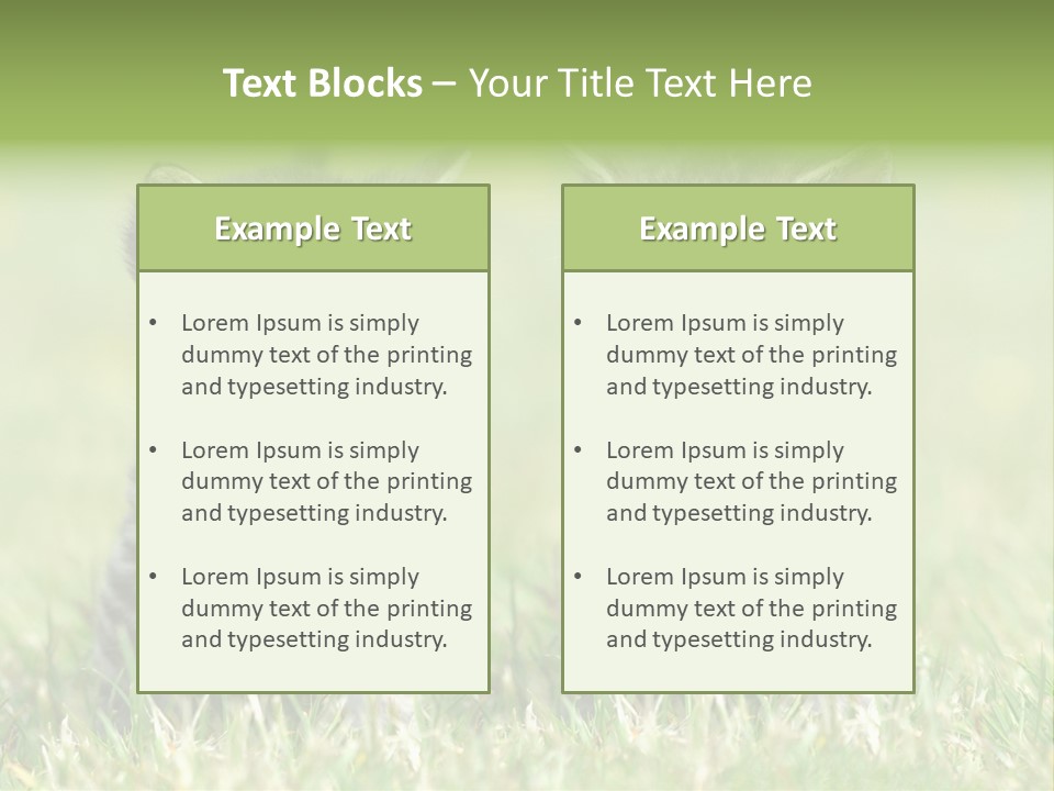 Laufende Laufen Rasen PowerPoint Template