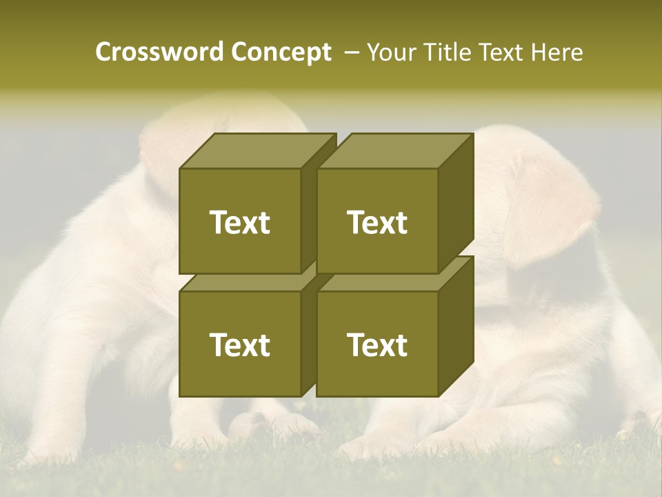 Junges Zwei Tierfreundschaft PowerPoint Template