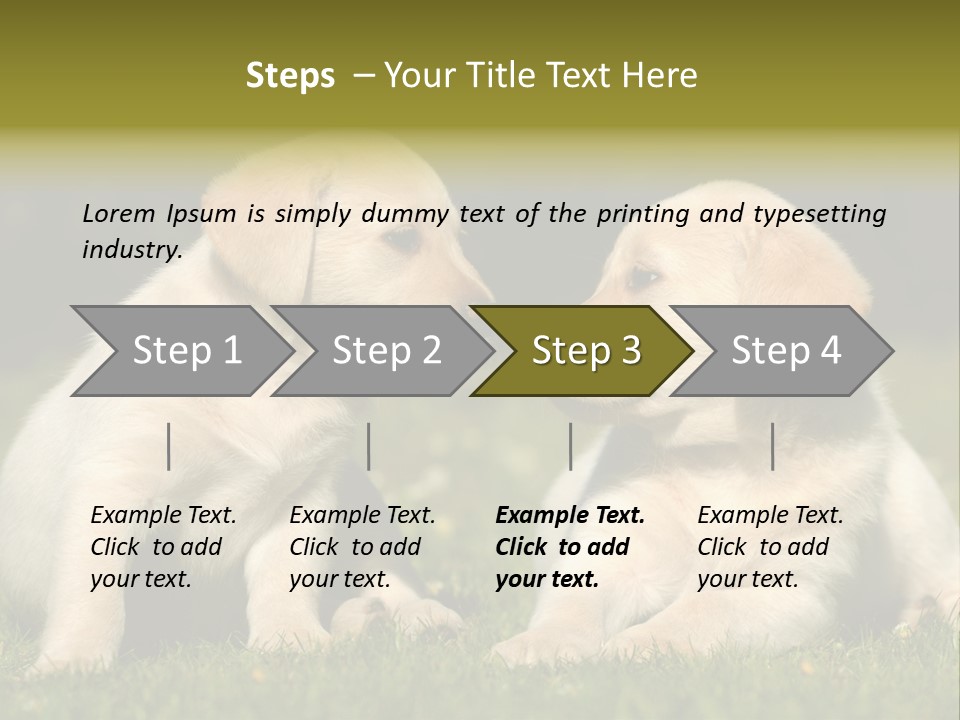 Junges Zwei Tierfreundschaft PowerPoint Template
