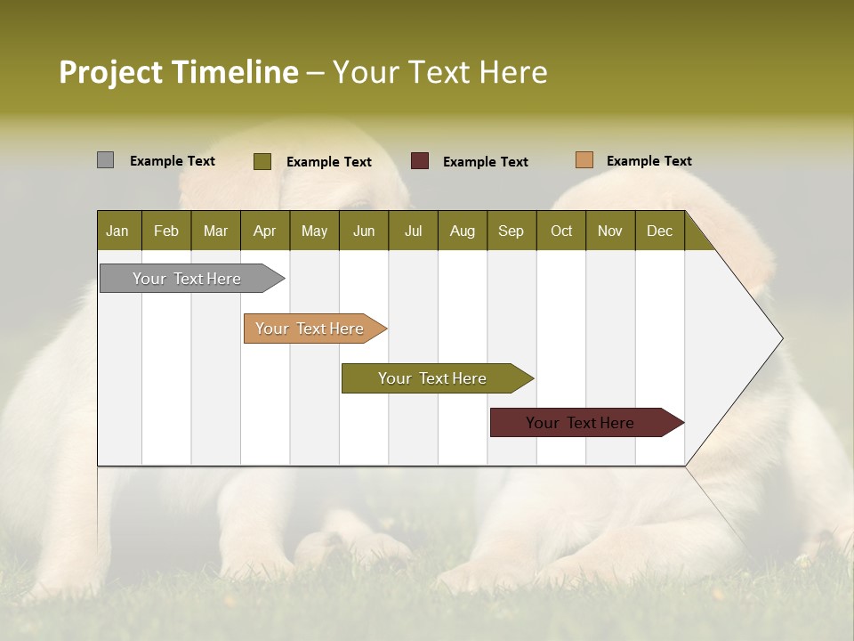 Junges Zwei Tierfreundschaft PowerPoint Template