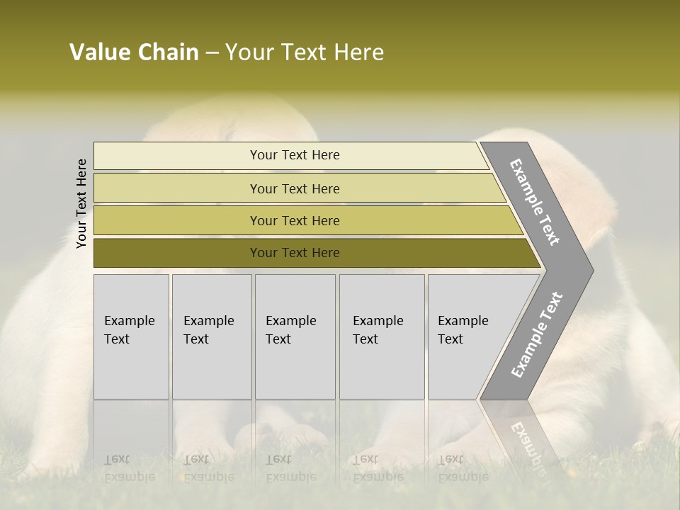 Junges Zwei Tierfreundschaft PowerPoint Template