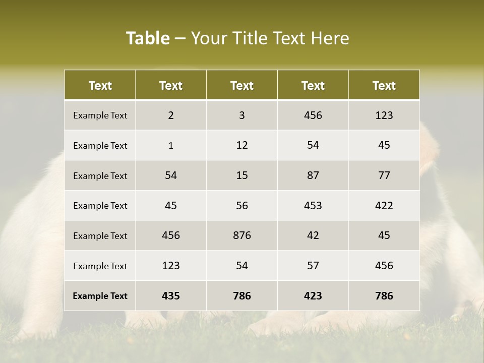 Junges Zwei Tierfreundschaft PowerPoint Template