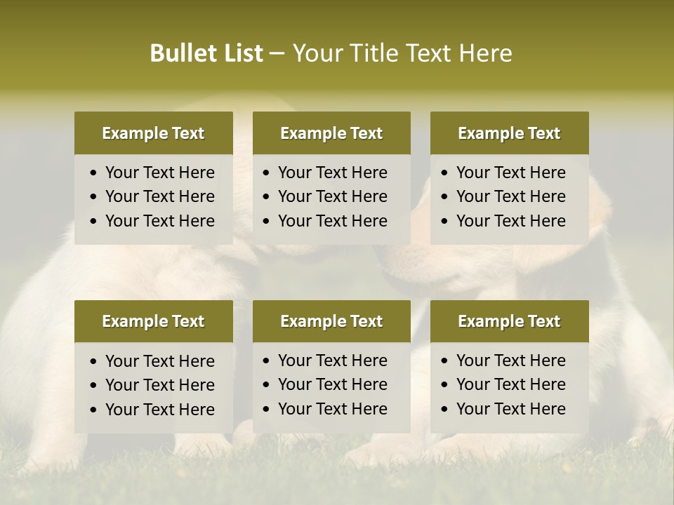 Junges Zwei Tierfreundschaft PowerPoint Template