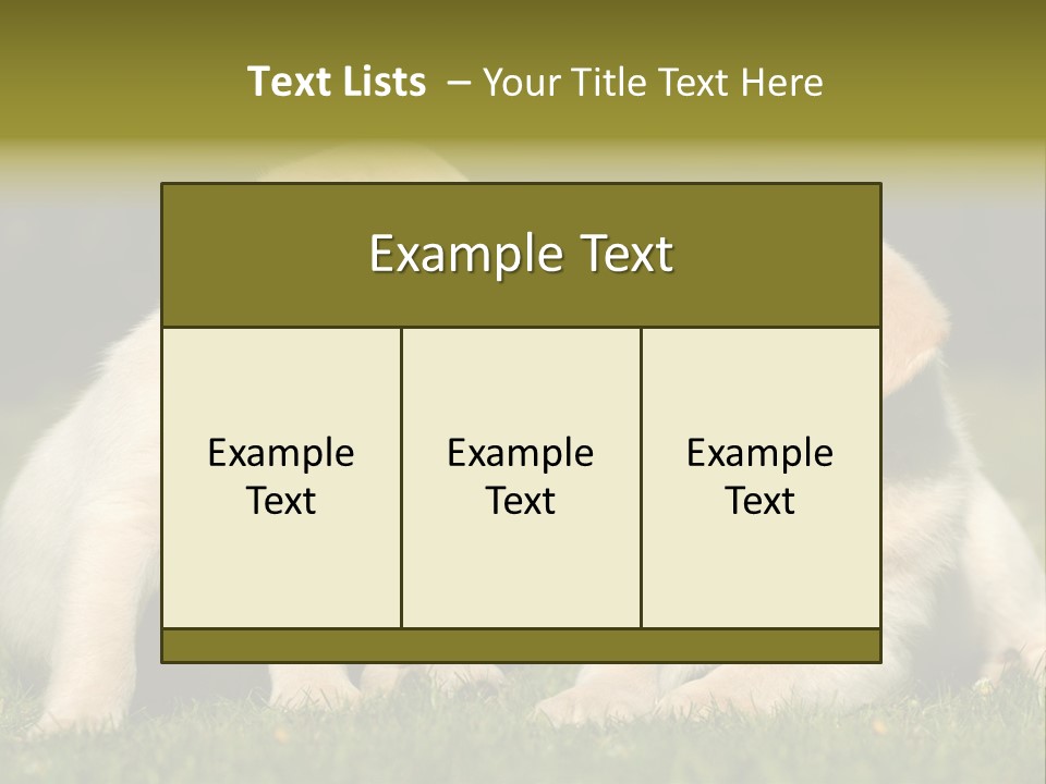 Junges Zwei Tierfreundschaft PowerPoint Template