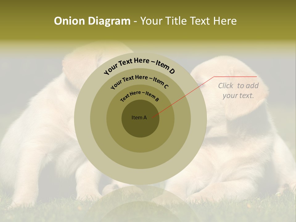 Junges Zwei Tierfreundschaft PowerPoint Template