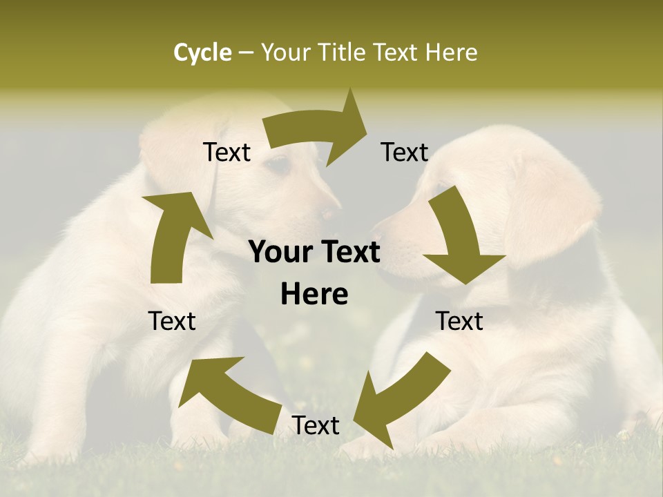 Junges Zwei Tierfreundschaft PowerPoint Template