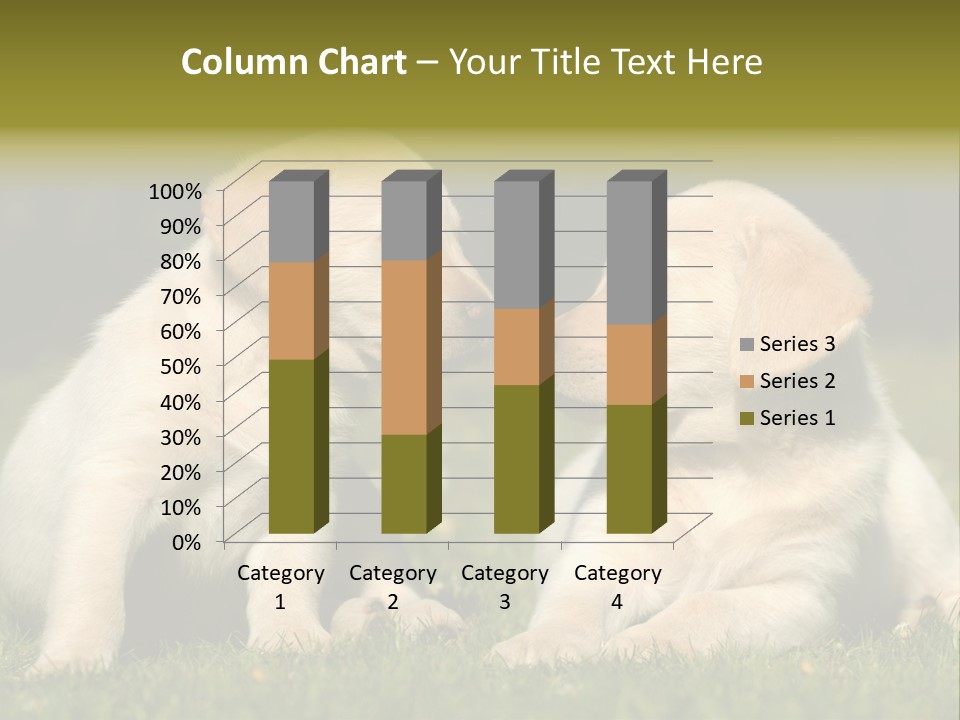 Junges Zwei Tierfreundschaft PowerPoint Template