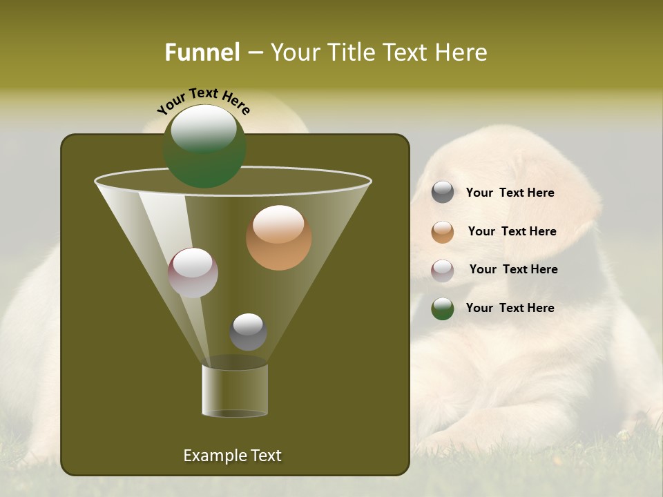 Junges Zwei Tierfreundschaft PowerPoint Template