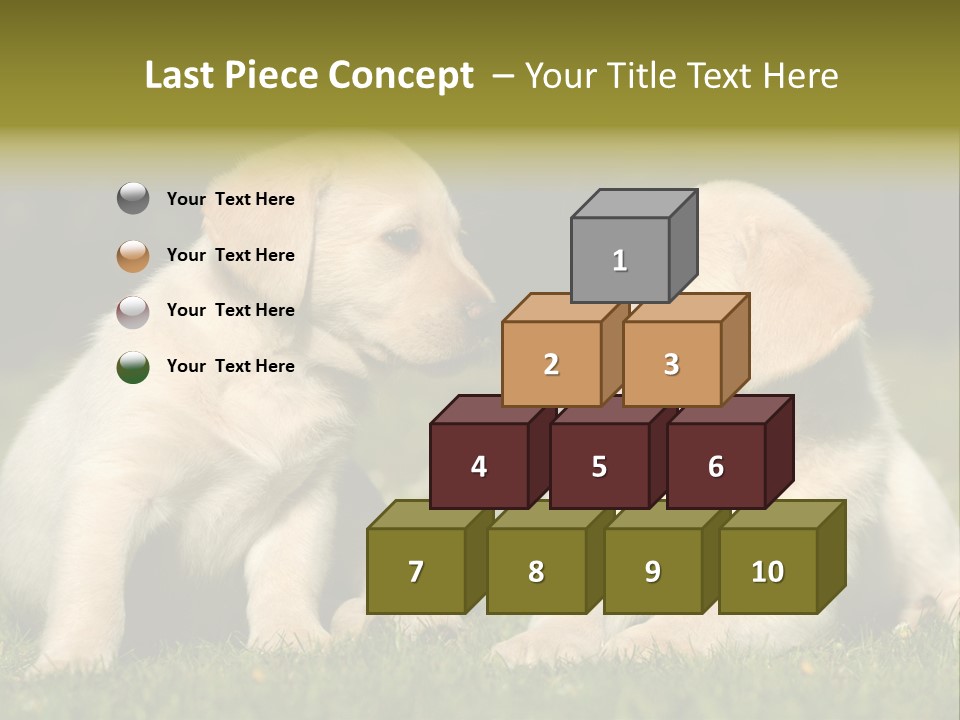 Junges Zwei Tierfreundschaft PowerPoint Template