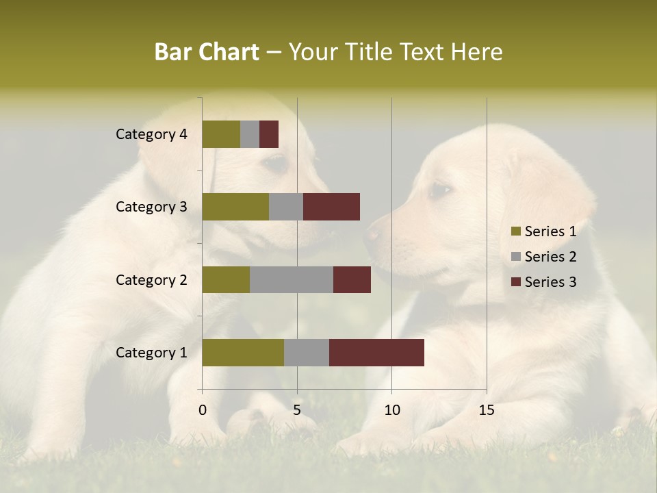 Junges Zwei Tierfreundschaft PowerPoint Template