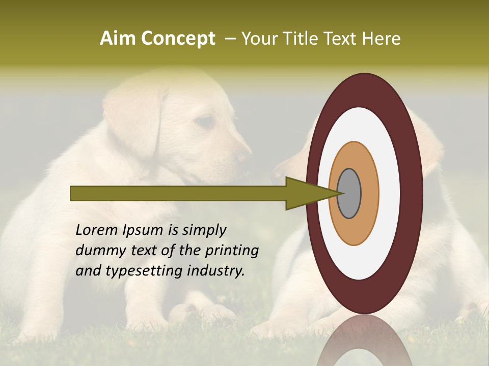 Junges Zwei Tierfreundschaft PowerPoint Template