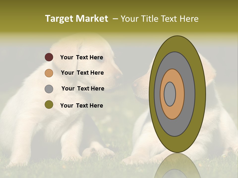 Junges Zwei Tierfreundschaft PowerPoint Template