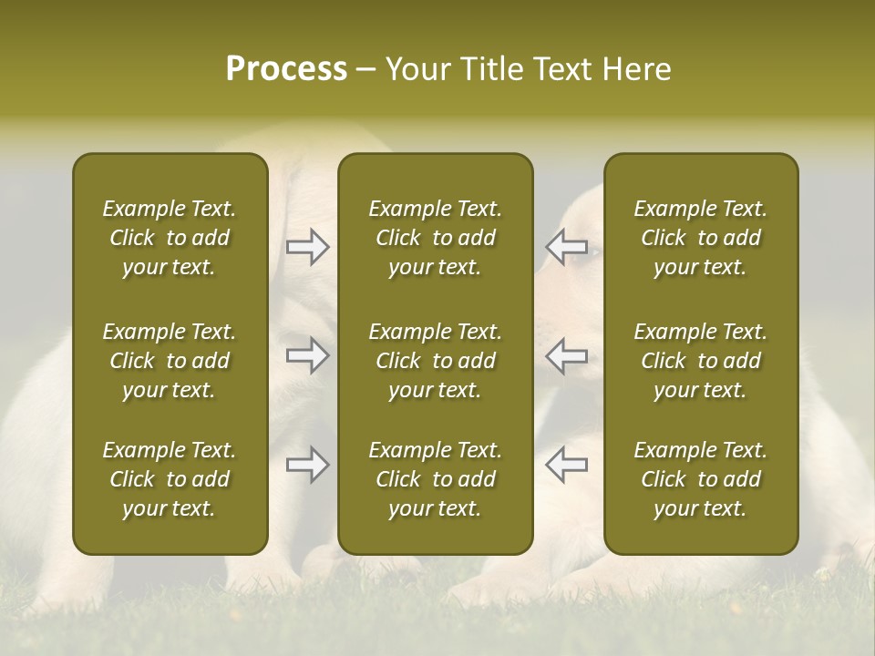 Junges Zwei Tierfreundschaft PowerPoint Template