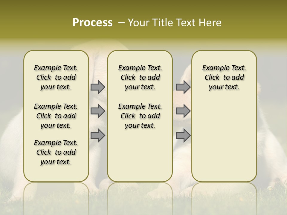 Junges Zwei Tierfreundschaft PowerPoint Template