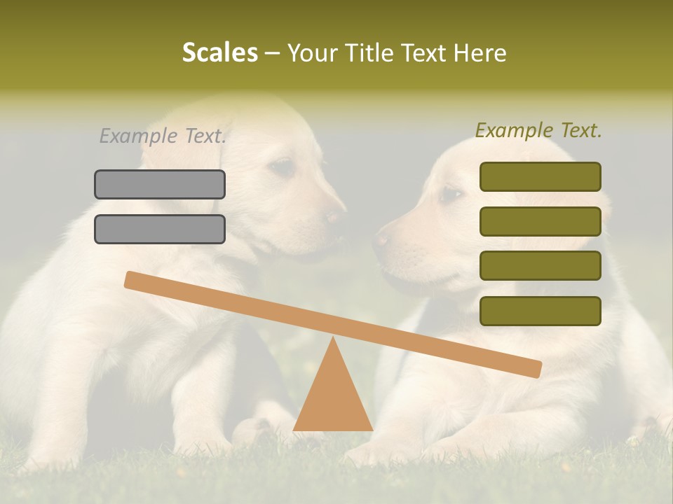 Junges Zwei Tierfreundschaft PowerPoint Template