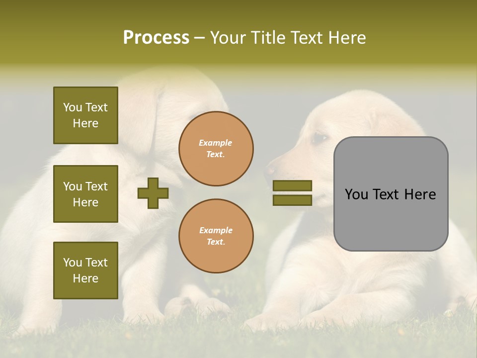 Junges Zwei Tierfreundschaft PowerPoint Template