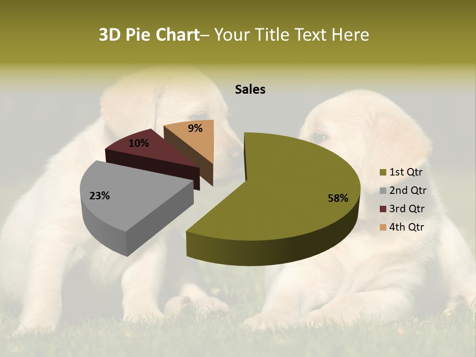 Junges Zwei Tierfreundschaft PowerPoint Template