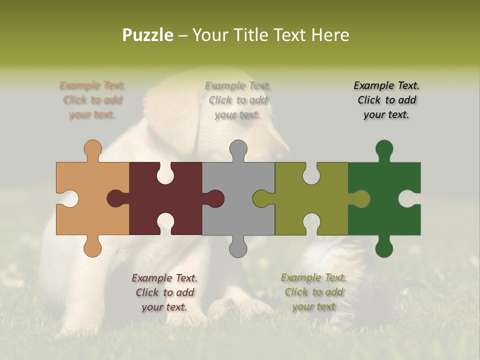 Jungtier Haustier Welpen PowerPoint Template