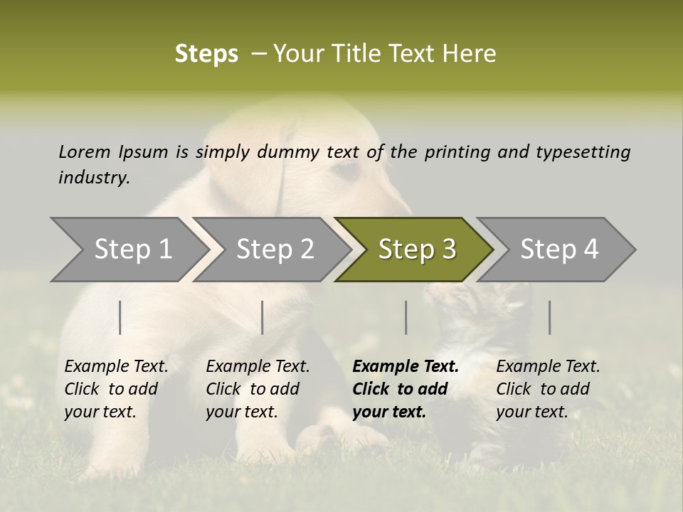 Jungtier Haustier Welpen PowerPoint Template
