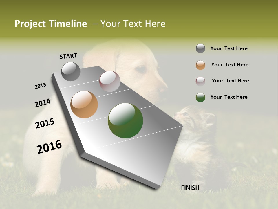 Jungtier Haustier Welpen PowerPoint Template